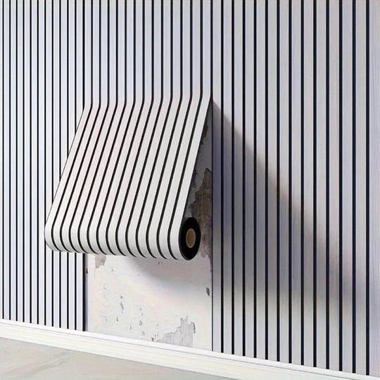 Peel and Stick 3D PVC Wall Panels with Textured Wood Grain Finish