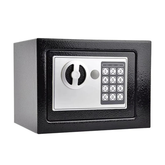 Compact Digital Safe with Keypad Lock, Light, and Backup Keys