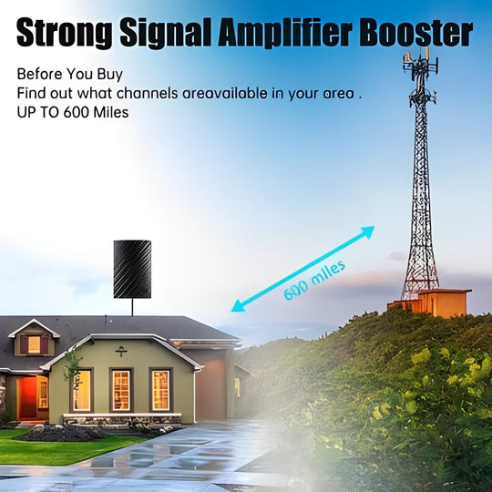 Digital TV Antenna for Over-the-Air Broadcast Reception
