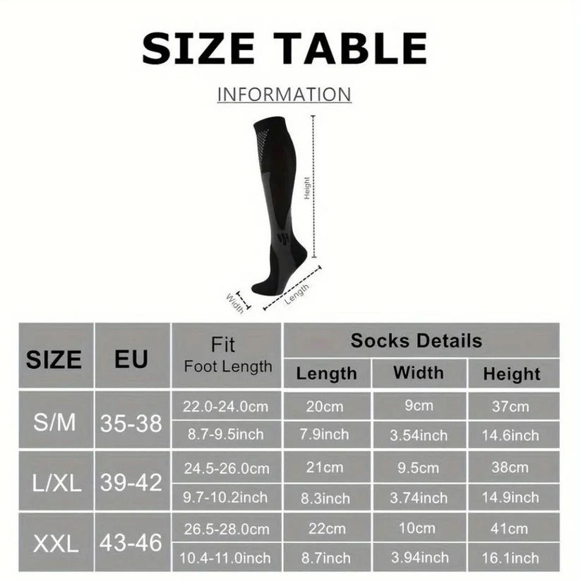 Breathable Compression Socks for Women, Running and Sports Recovery Support