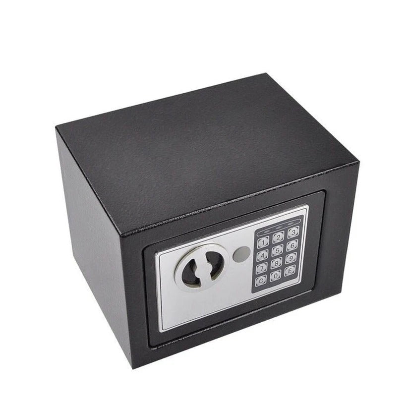 Compact Digital Safe with Keypad Lock, Light, and Backup Keys