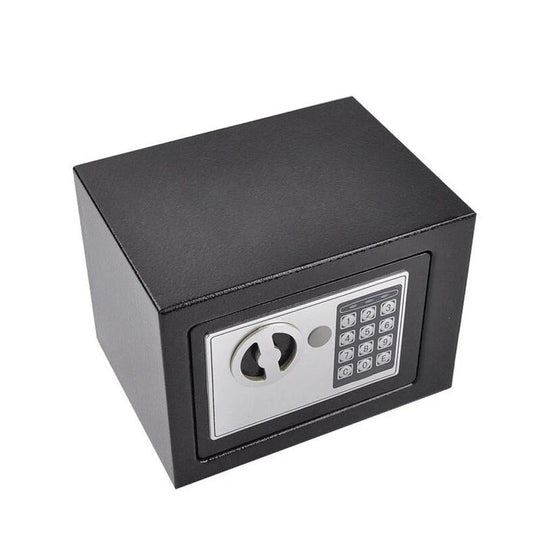 Compact Digital Safe with Keypad Lock, Light, and Backup Keys