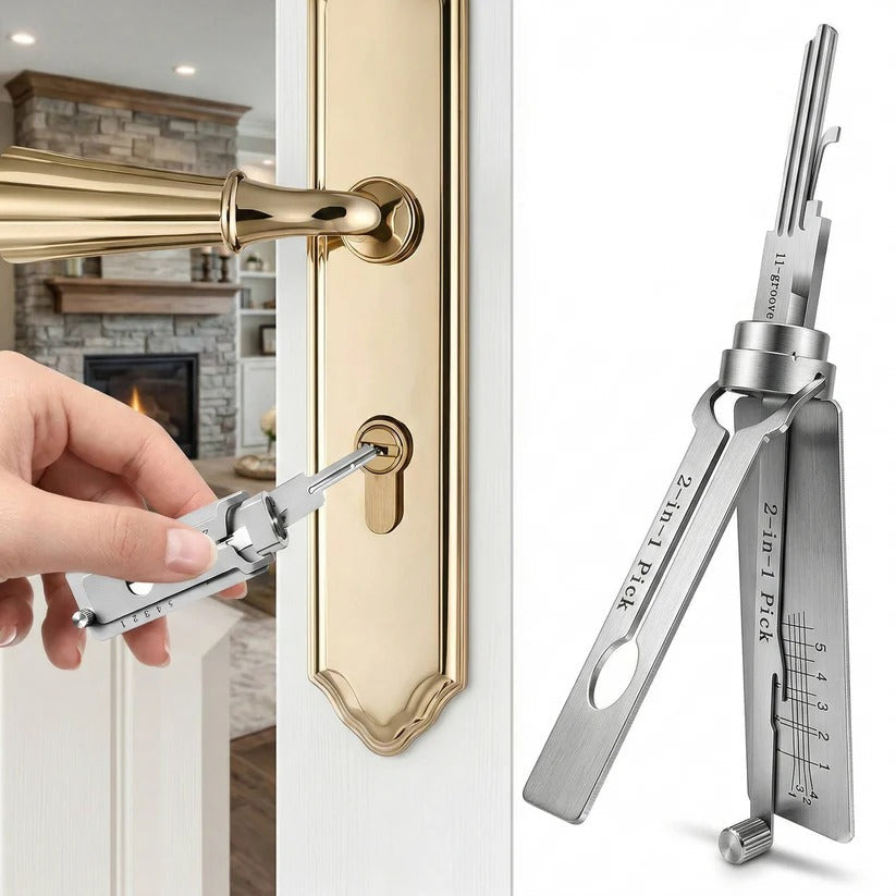 Stainless Steel Locksmith Tool Kit for Automotive Maintenance