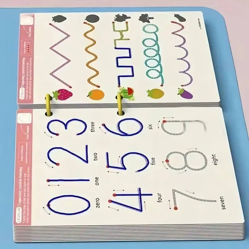 Reusable Early Learning Handwriting Practice Book for Toddlers