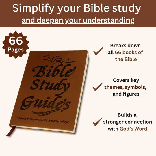 Guided Scripture Study Journal with 66-Page Daily Devotional Workbook
