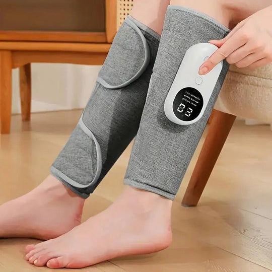 Cordless Air Compression Leg Massager with Heat and Remote