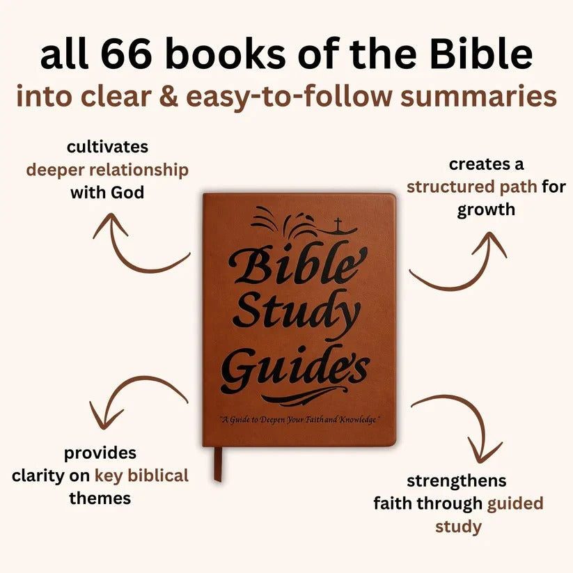 Guided Scripture Study Journal with 66-Page Daily Devotional Workbook