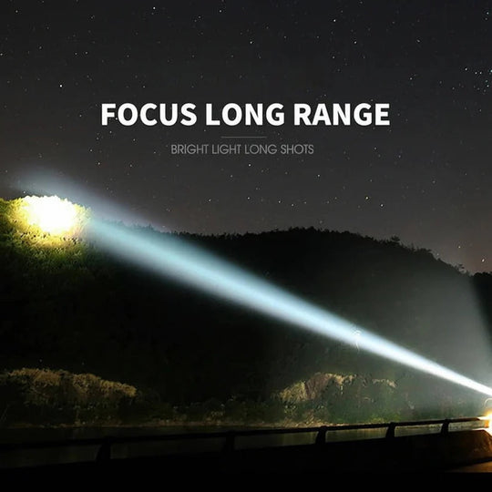 USB Rechargeable Aluminium Flashlight with Battery Indicator