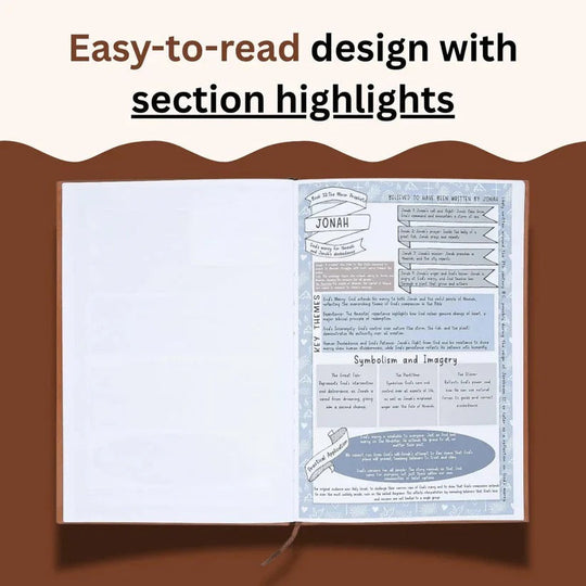 Guided Scripture Study Journal with 66-Page Daily Devotional Workbook