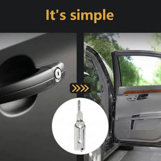 Stainless Steel Locksmith Tool Kit for Automotive Maintenance