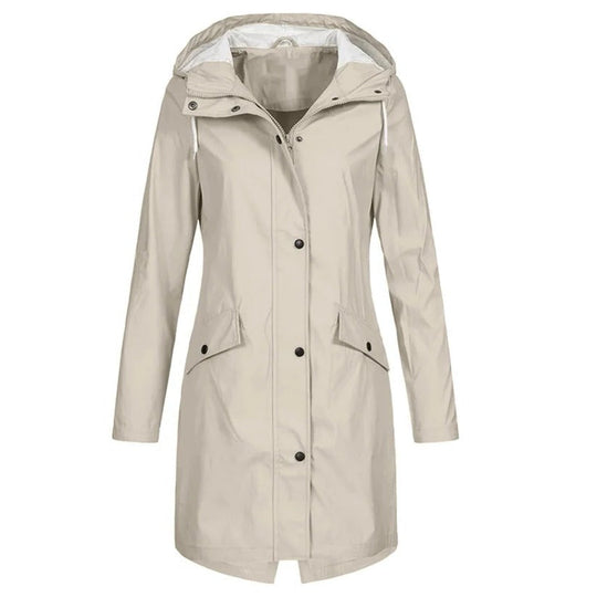 Women's Waterproof Rain Jacket with Lightweight Packable Design
