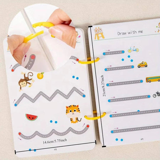 Reusable Early Learning Handwriting Practice Book for Toddlers