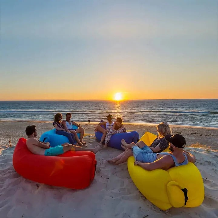 Outdoor Air Lounger Inflatable Air Mattress for Camping and Travel