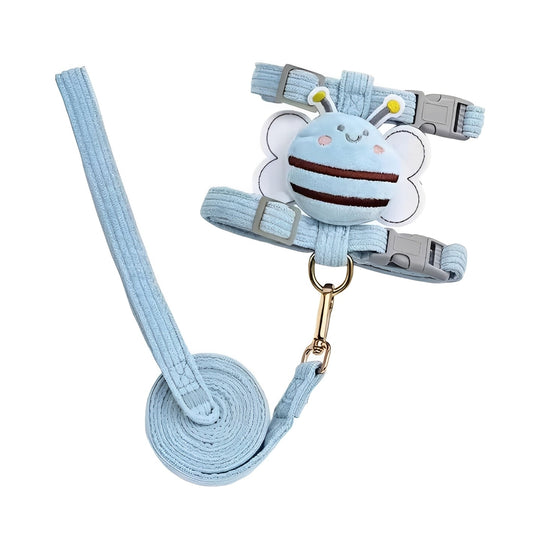 Cat Harness and Collar with Adjustable Straps