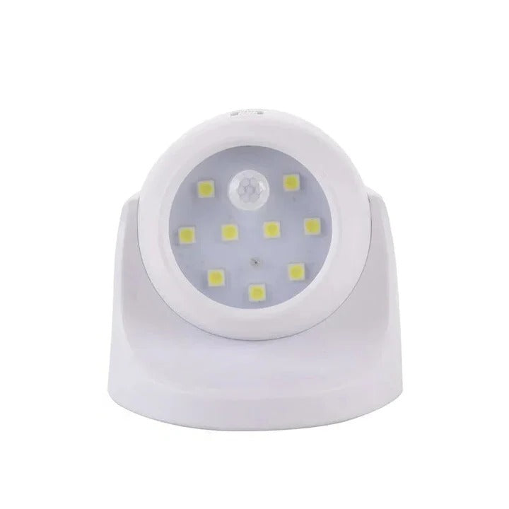 Motion Sensor LED Spotlight with 360 Degree Rotating Head