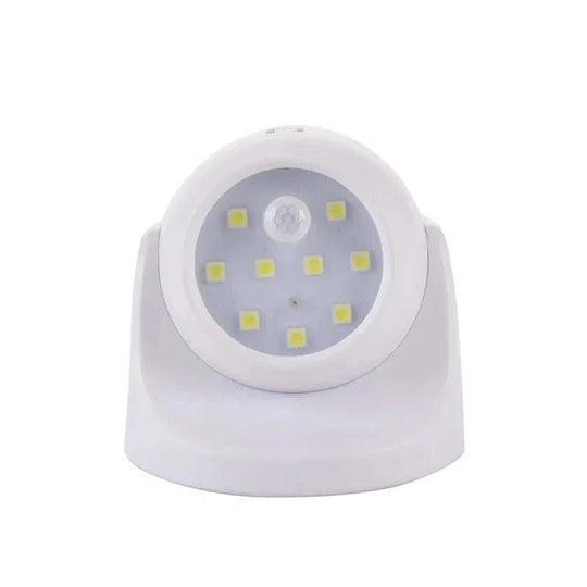 Motion Sensor LED Spotlight with 360 Degree Rotating Head