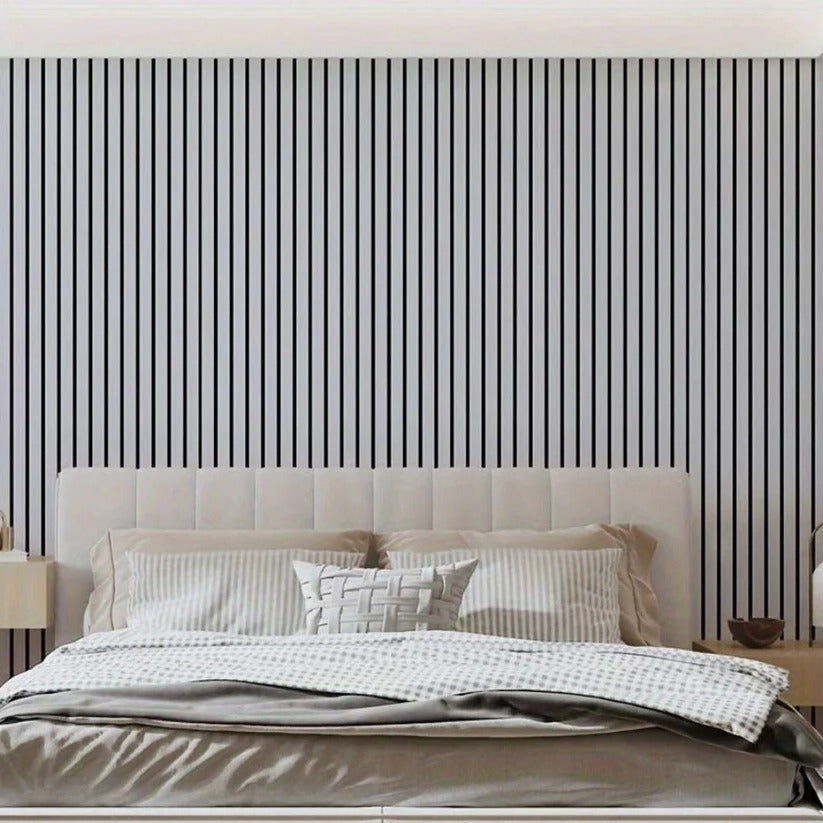 Peel and Stick 3D PVC Wall Panels with Textured Wood Grain Finish