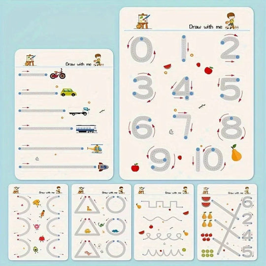 Reusable Early Learning Handwriting Practice Book for Toddlers