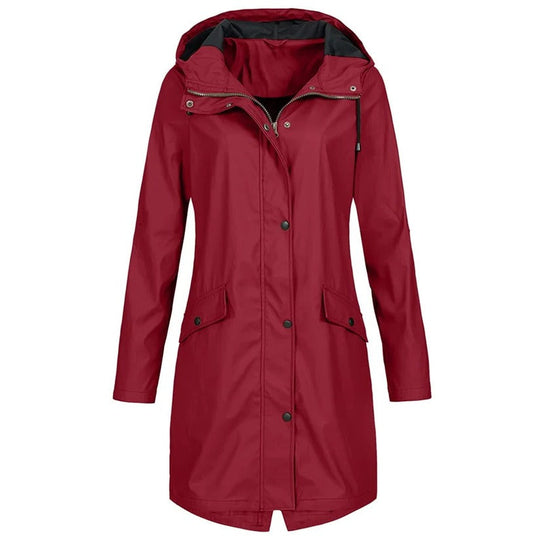 Women's Waterproof Rain Jacket with Lightweight Packable Design