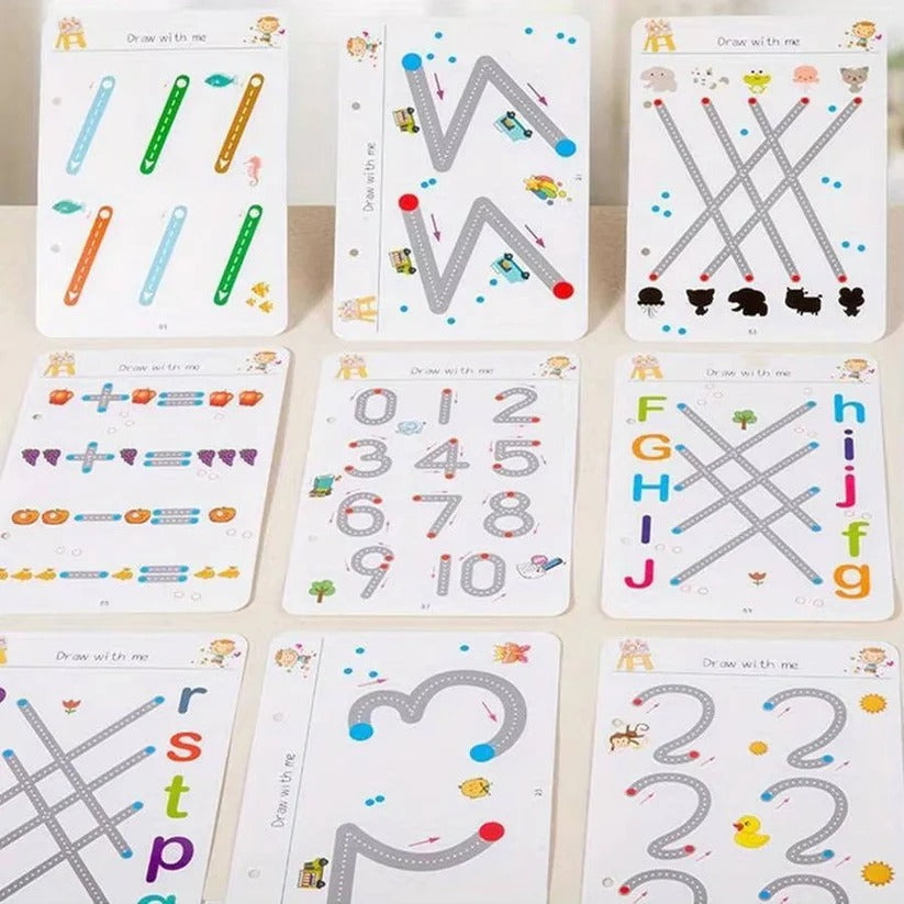 Reusable Early Learning Handwriting Practice Book for Toddlers