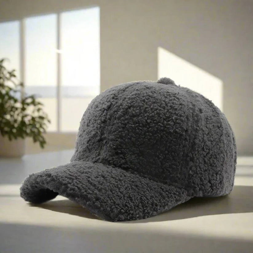 Teddy Fabric Adjustable Hat for Autumn and Winter Casual Wear