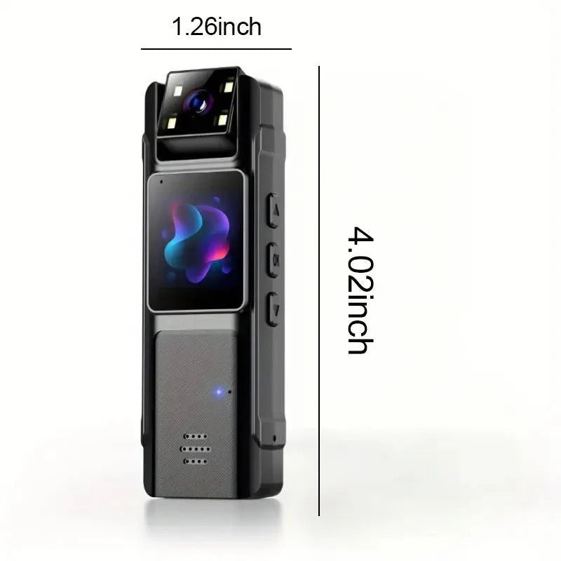 1080P Wearable Body Camera with Night Vision, Motion Detection and Wide Angle Rotatable Lens