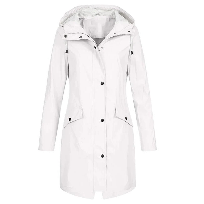 Women's Waterproof Rain Jacket with Lightweight Packable Design