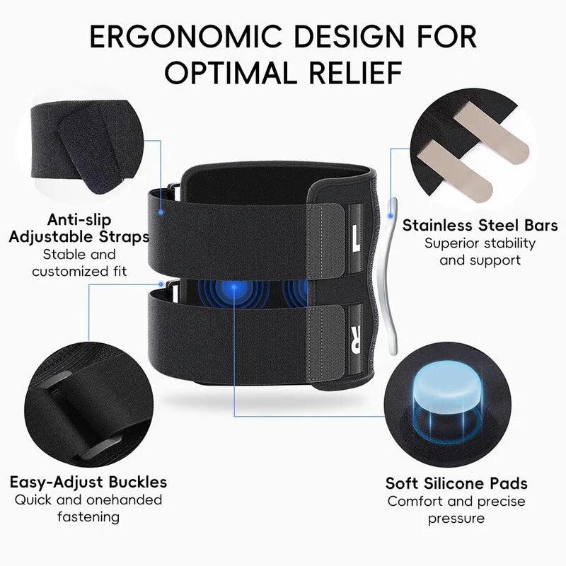 Adjustable Sciatica Support Brace with Dual Pressure Pad System