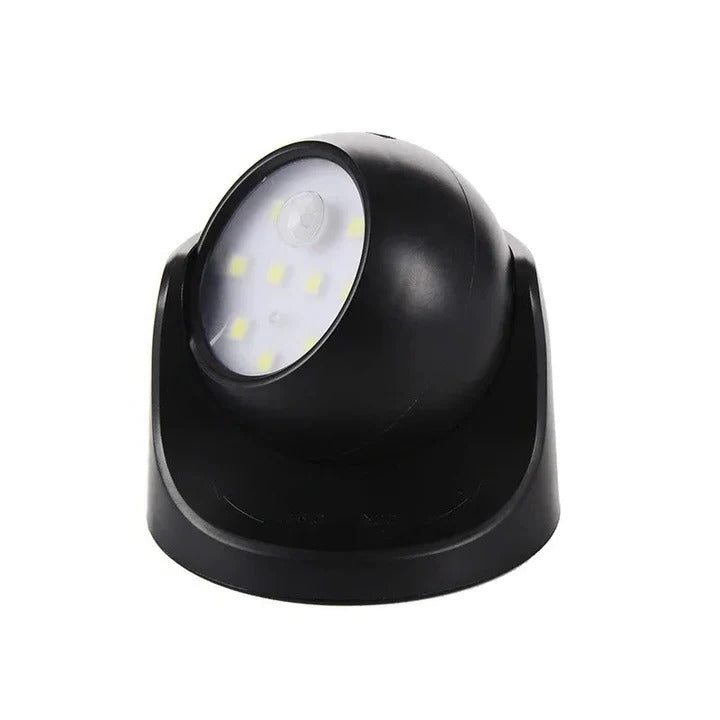 Motion Sensor LED Spotlight with 360 Degree Rotating Head