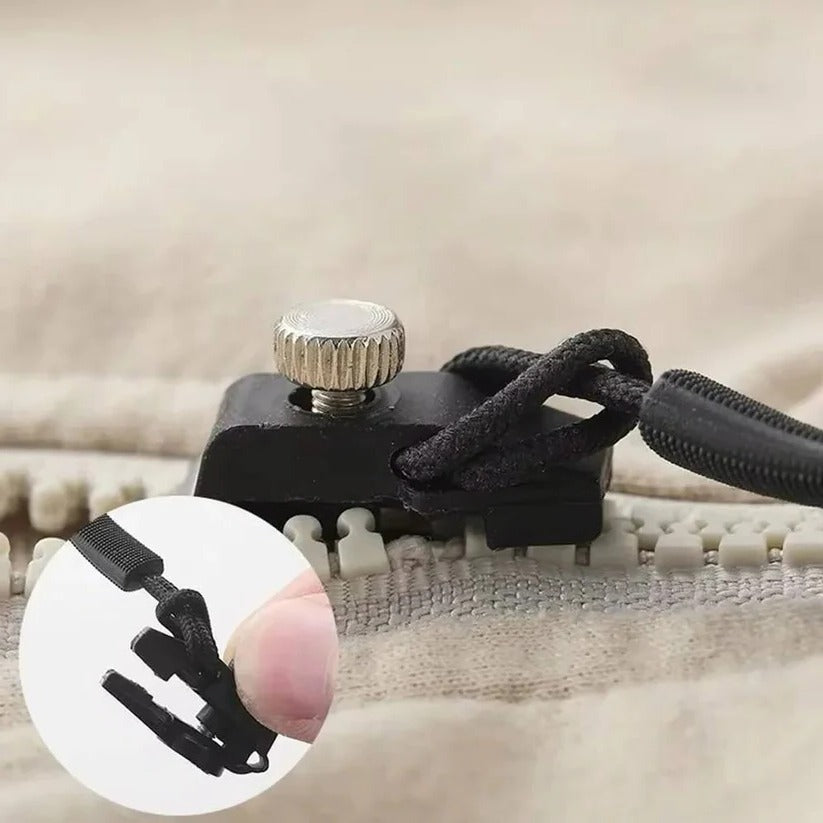 Universal Zipper Fix Kit 6 Pack, Clip-On Replacement Sliders for Broken Zippers