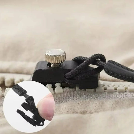 Universal Zipper Fix Kit 6 Pack, Clip-On Replacement Sliders for Broken Zippers