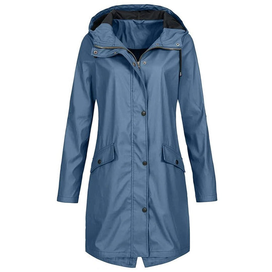 Women's Waterproof Rain Jacket with Lightweight Packable Design