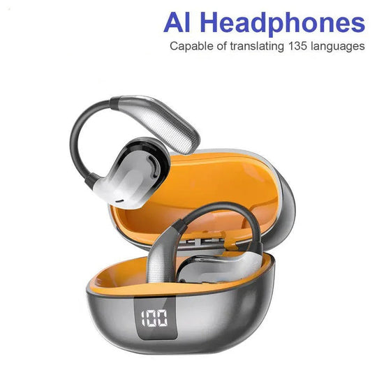 Bluetooth Translation Earbuds with Multi Language App Support and Charging Case