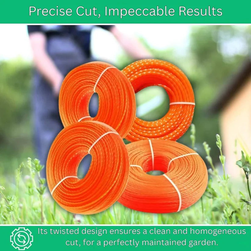 Twisted Nylon Trimmer Line for Garden and Lawn Maintenance
