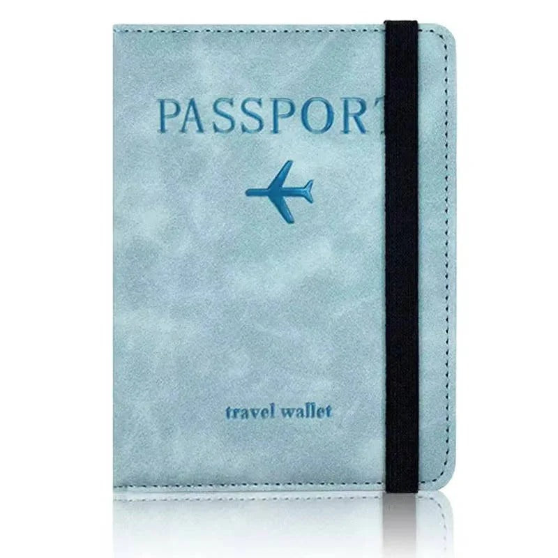 Unisex Slim Travel Passport Wallet with Card Slots