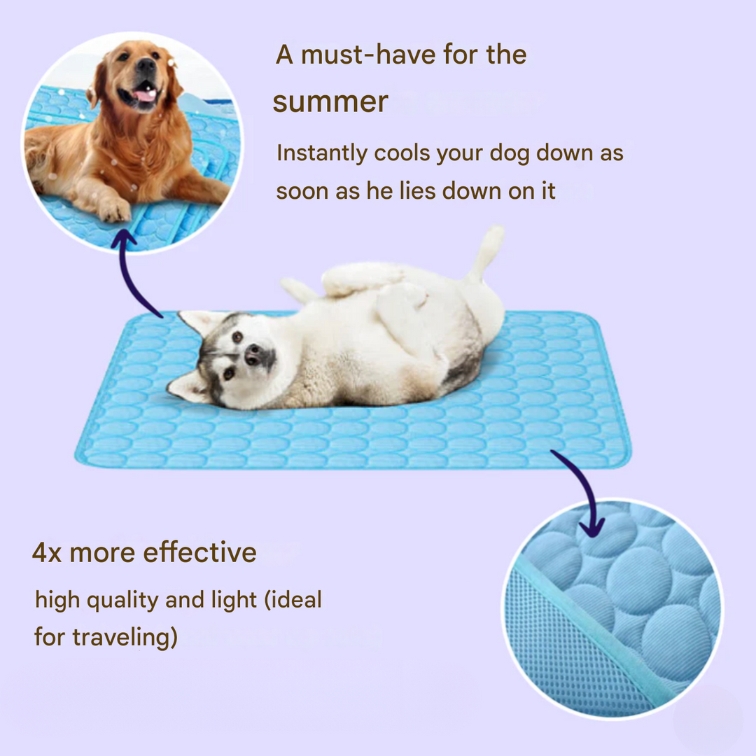 Innovative Cooling Mat for Dogs (4x Cooling Power)