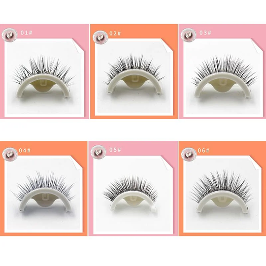 Self-Adhesive Eyelashes - Reusable Design - Natural Style