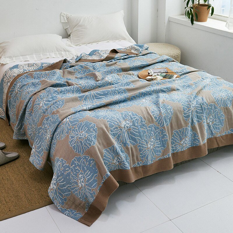 Japanese-Inspired Throw Blanket