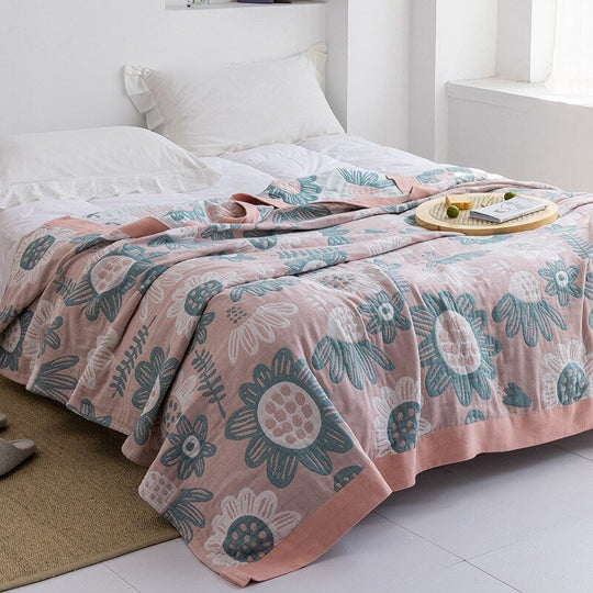 Japanese-Inspired Throw Blanket