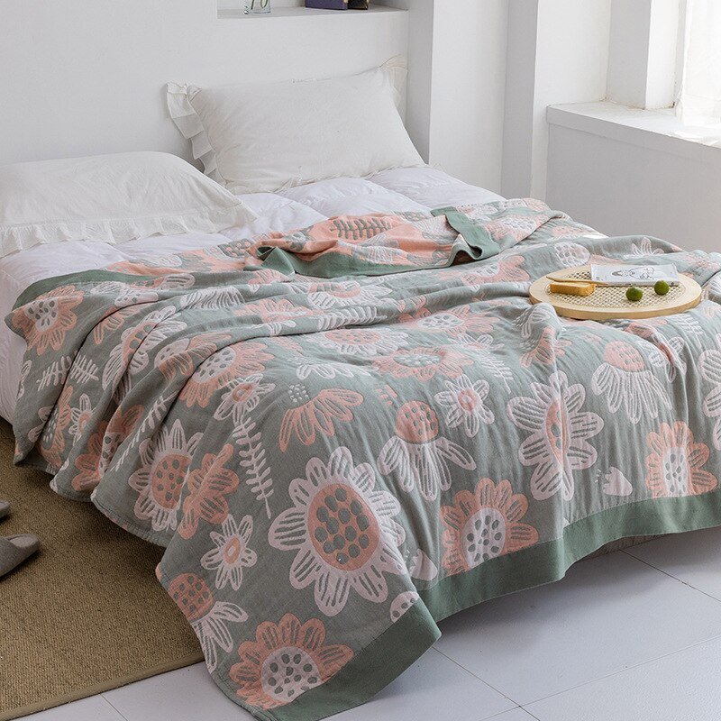 Japanese-Inspired Throw Blanket