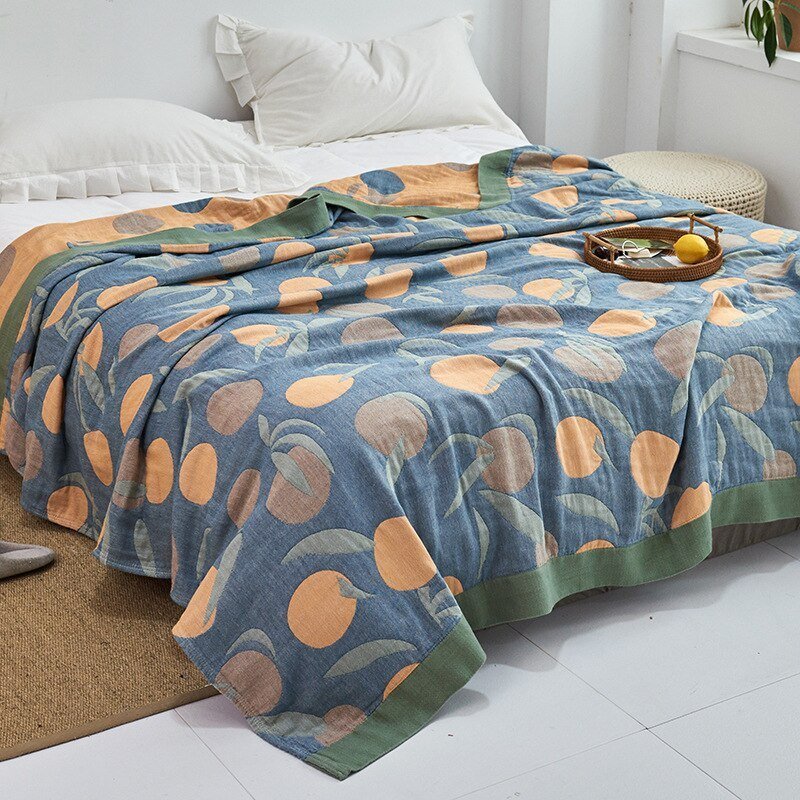 Japanese-Inspired Throw Blanket