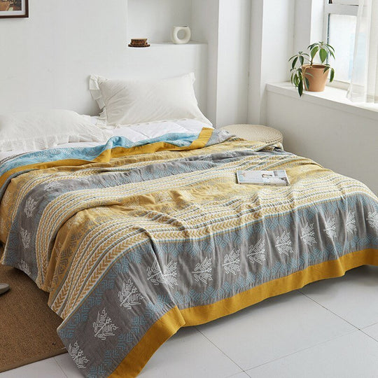 Japanese-Inspired Throw Blanket