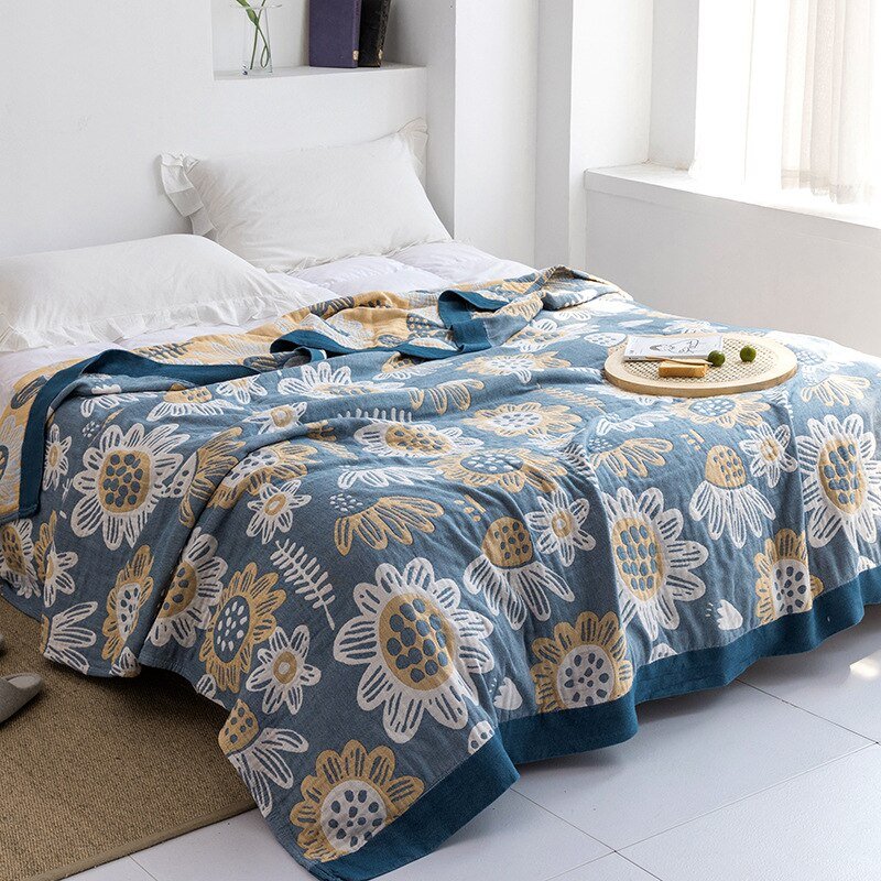 Japanese-Inspired Throw Blanket