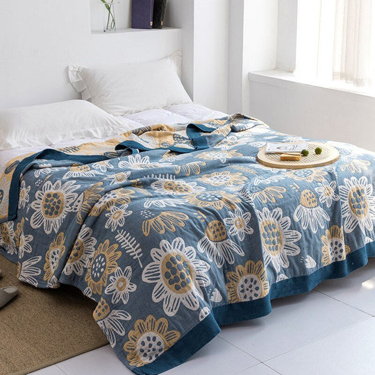 Japanese-Inspired Throw Blanket