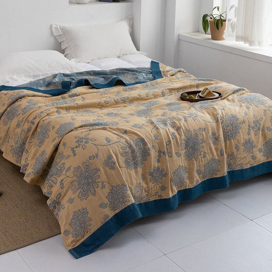 Japanese-Inspired Throw Blanket
