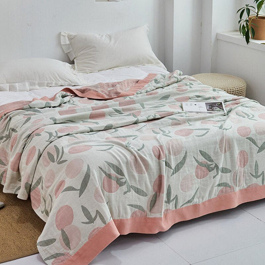 Japanese-Inspired Throw Blanket