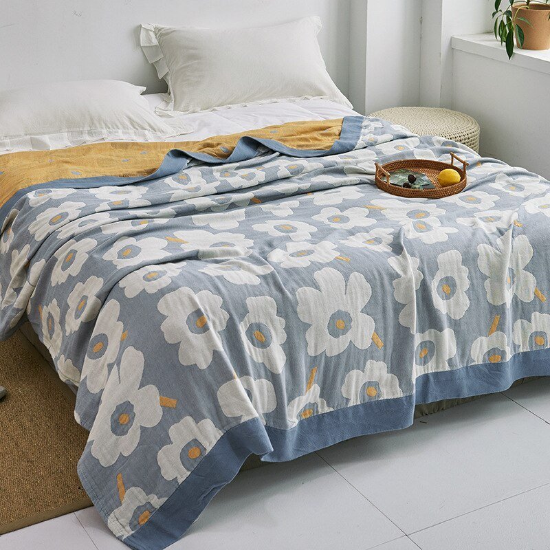 Japanese-Inspired Throw Blanket