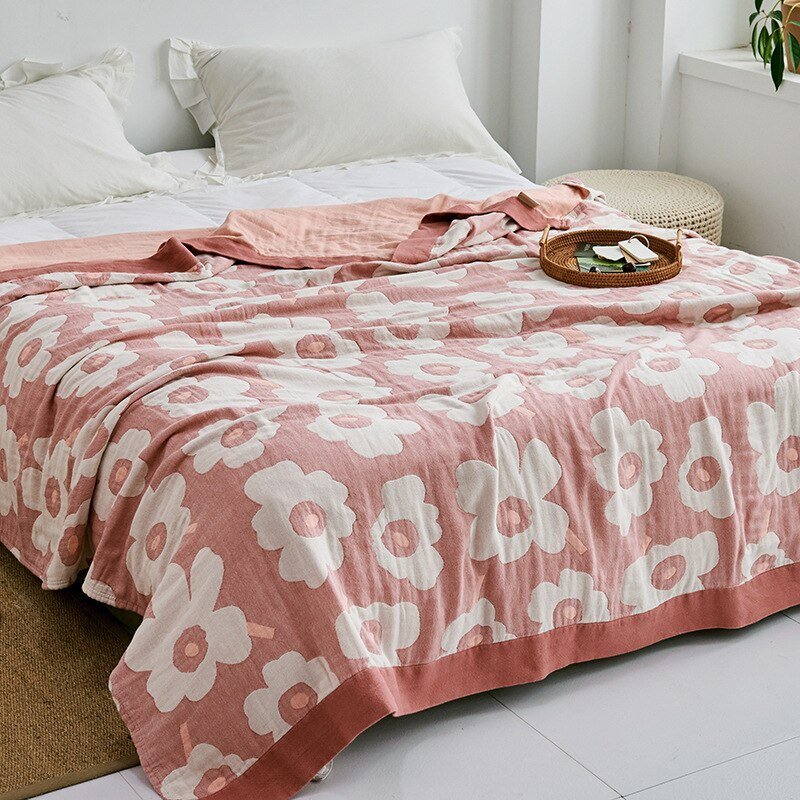 Japanese-Inspired Throw Blanket