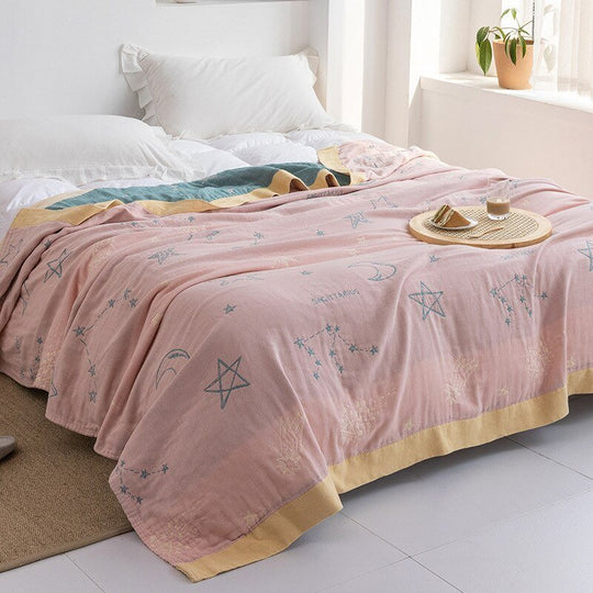 Japanese-Inspired Throw Blanket
