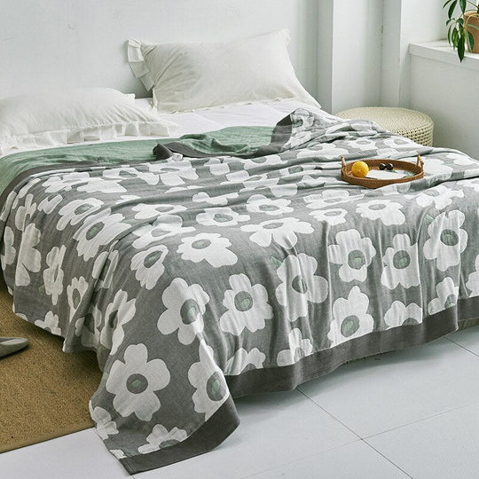 Japanese-Inspired Throw Blanket